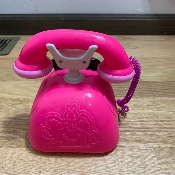 Disney Minnie Mouse Phone Button Pretend Play Kids Toy Pink - Picture 4 of 4